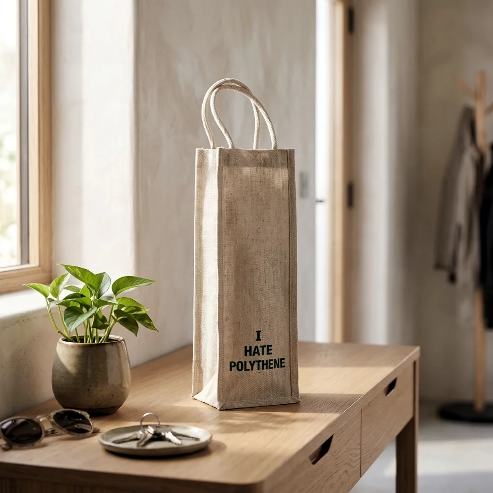 Jute Water Bottle Bag, photo 2